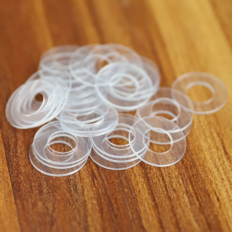 耐高温pvc透明螺丝垫片绝缘塑胶垫圈超薄塑料圆形平垫m2m3m4m10