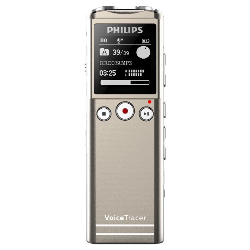 飞利浦(Philips) 8GB 30米远距离 录音笔 VTR6200 灰色 (单位:个)