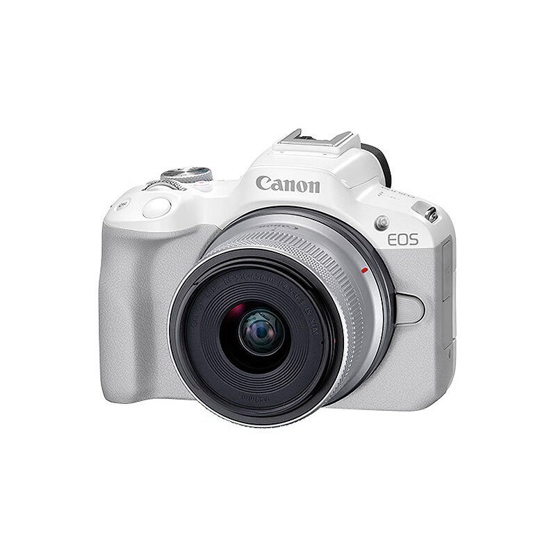 佳能(Canon)EOS R50 18-45mm镜头 白色半画幅微单相机 APS-C 防抖视频vlog高清相机佳能r50套机白色 海外版高清大图