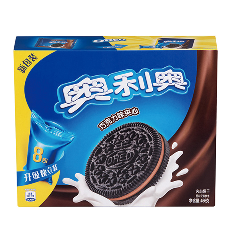 奥利奥并饼干夹心巧克力味家庭装466g