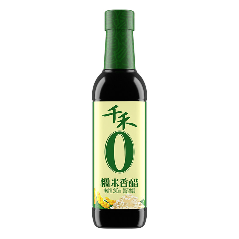 千禾0 糯米香醋500ml粮食酿造零添加家用米醋凉拌 零添加糯米香醋500ml-2