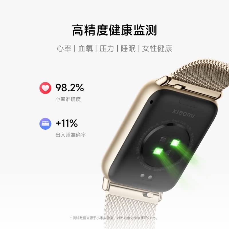 小米手环10 Pro 樱花粉 升级运动健康睡眠心率监测长续航NFC版智能手环高清大图