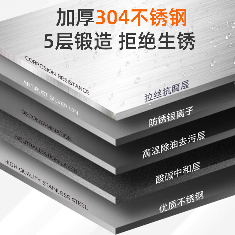 京旺润 不锈钢拖把池商用 304加厚款120×60×55mm高清大图