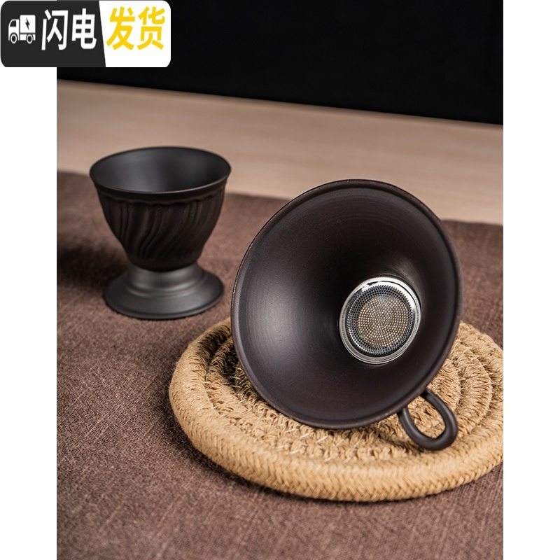 三维工匠紫砂功夫茶具套装 陶瓷中式现代家用紫砂壶泡茶茶壶茶杯套装简约 纯红仿古断水套装(送六君子茶巾)