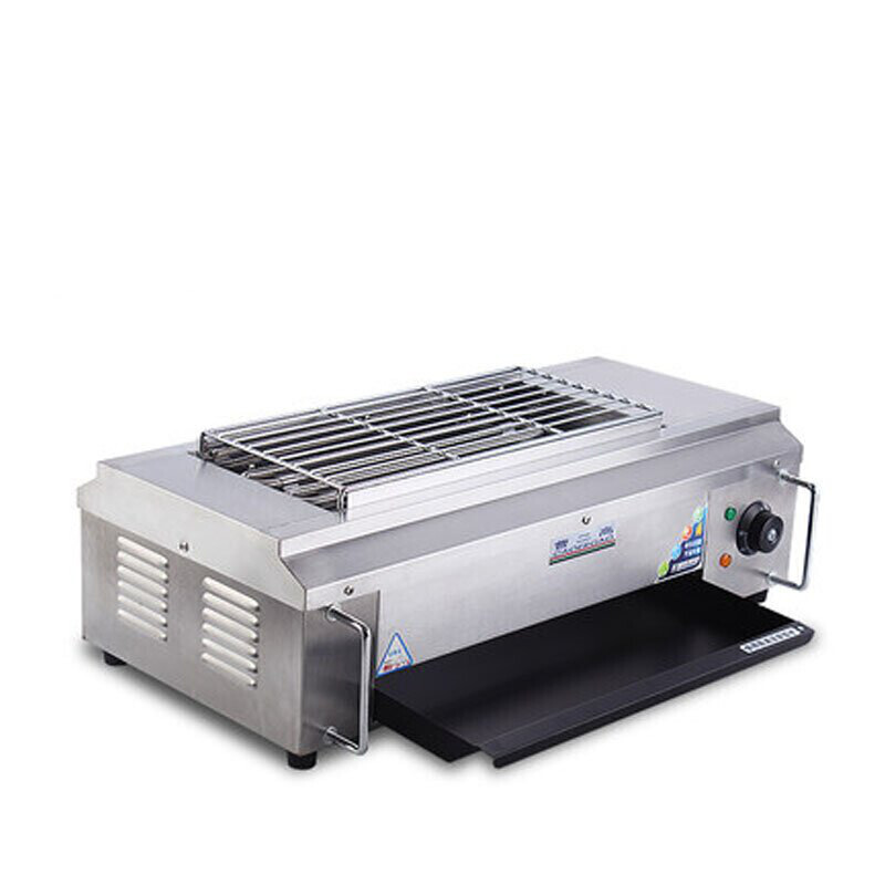 电烧烤炉商用大号无烟电热烧烤炉家用不锈钢电烤炉烤串烤肉wx100带