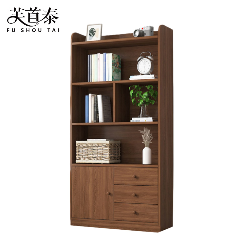 芙首泰书柜四层80*30*167cm台高清大图