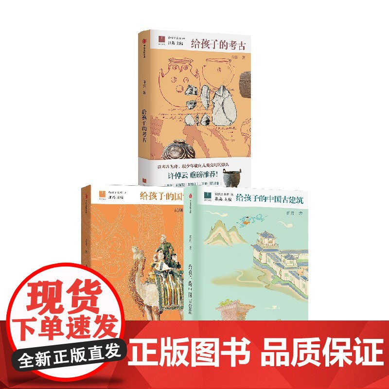 [9-14岁]给孩子的文明瑰宝套系 全3册 考古 古建筑 国宝 尚刚 贾珺 许宏著 中信出版社图书 正版高清大图