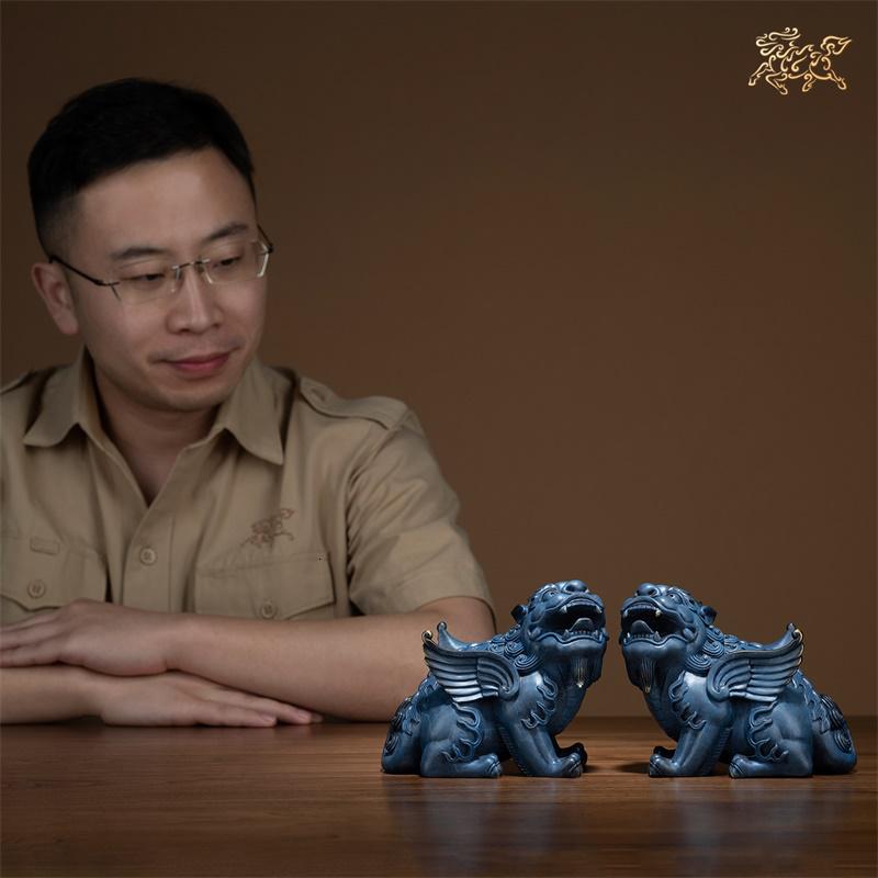 美帮汇全铜摆件 《貔貅之(一对)》铜工艺品 家居饰品高清大图