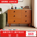 全友家居装饰边柜129058 【复古棕】边柜 详询客服