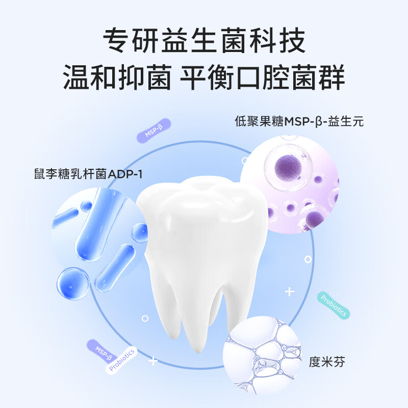 bop 条状益生菌漱口水多肉葡萄口味11ml*20条/盒高清大图