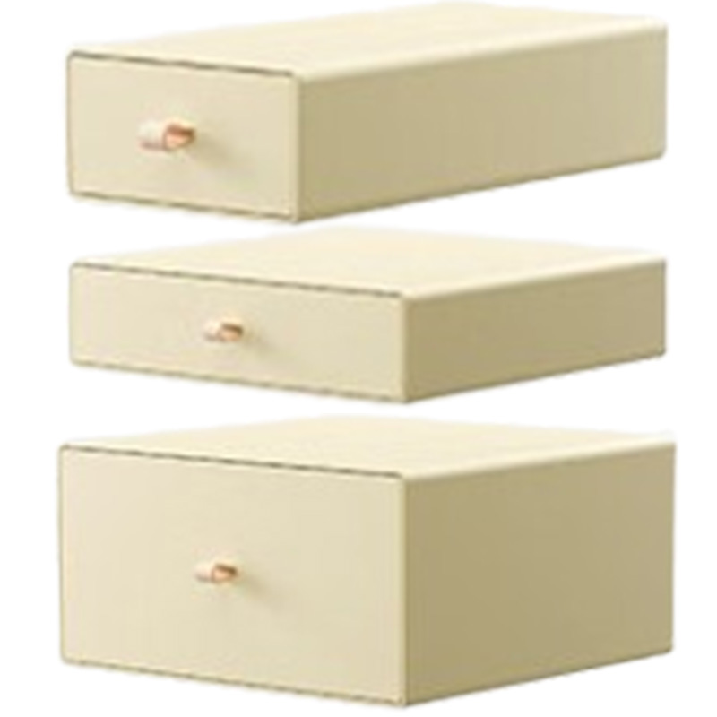 太力收纳盒办公桌面收纳化妆品宿舍书桌整理盒4个装ATT448