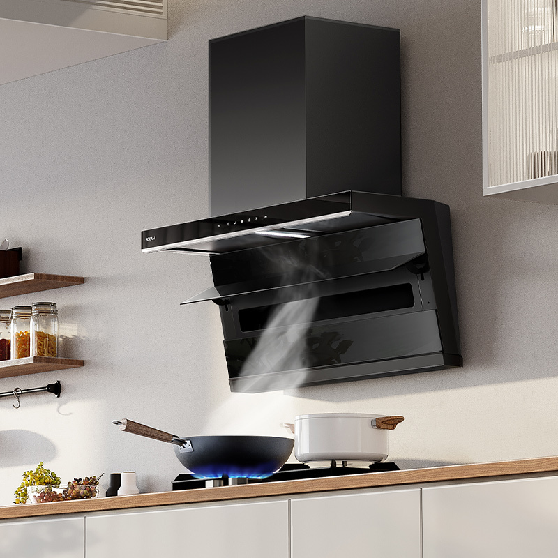 老板(robam)25m06大风量油烟机 顶侧双吸油烟机 7字型油烟机 小黑翼