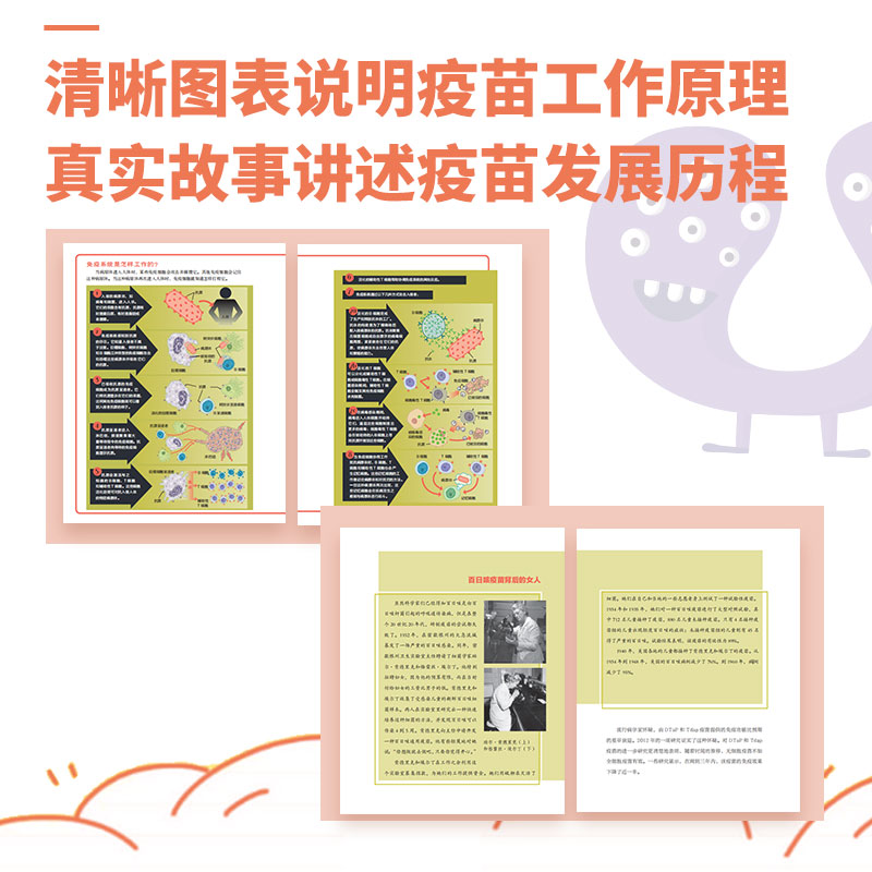 [正版]书店 进击的疫苗 拉哈勒尔著 写给孩子疫苗科普 9-10-11-12岁儿童彩色插图 趣味医学历史知识科普读物高清大图