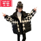可莉允女童冬装外套2022新款洋气儿童羊羔绒加绒棉衣冬季女大童棉服加厚