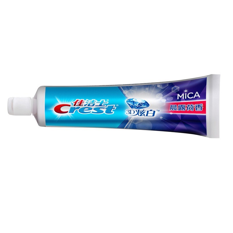 佳洁士(Crest)3D炫白晨露荷香牙膏180克三支装
