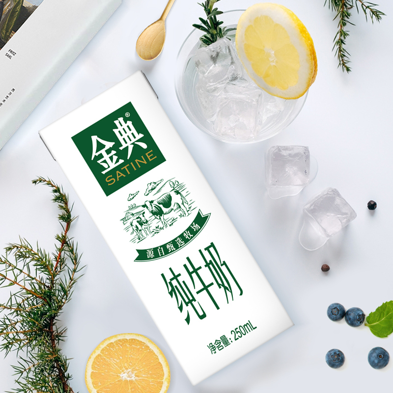 伊利 金典纯牛奶 250ml*12盒