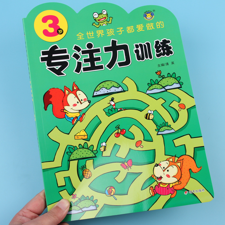[正版]专注力训练书3岁全世界孩子都爱做的儿童益智专注力提升全脑逻辑思维训练书籍宝宝捉迷藏隐藏的图画走迷宫书找不同注意高清大图