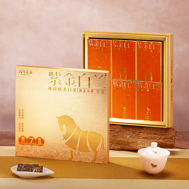 八马茶业白茶240g迷你茶砖冲泡随心香气馥郁鲜醇甘爽Z0196高清大图