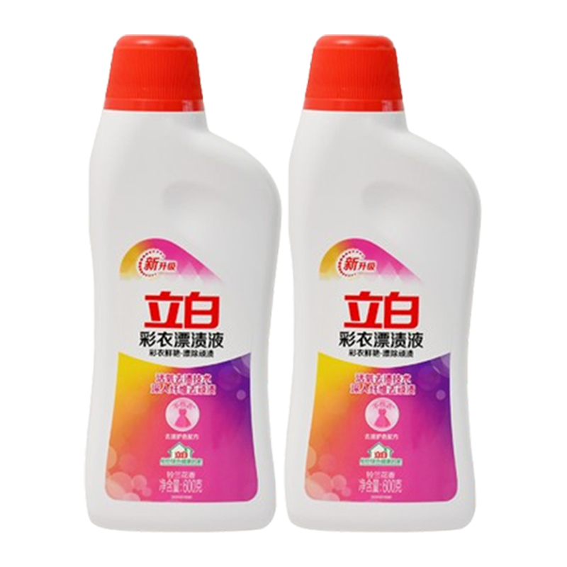 立白彩漂液套装600g*2瓶高效清洁cpy_lb_tz_600-2