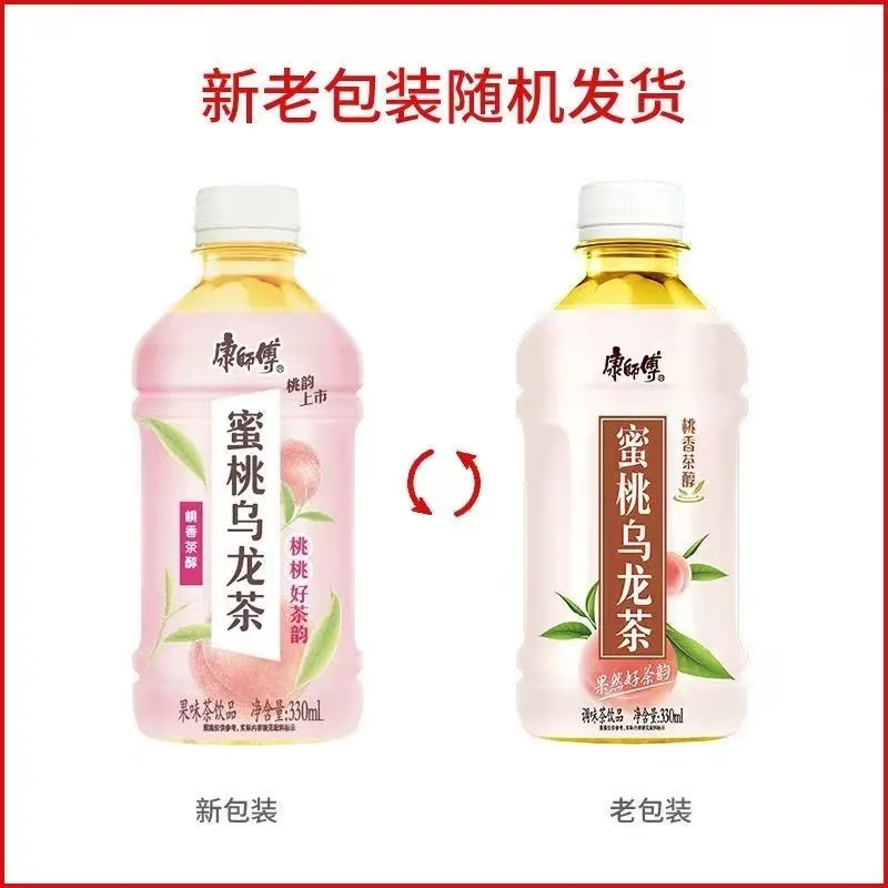 康师傅 蜜桃乌龙 330ml*6小瓶装茶饮料饮品 夏日饮料便携 苏宁宜品推荐高清大图