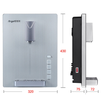 【套餐】Angel/安吉尔家用厨房双水机J2575-ROB8 + 壁挂式速热管线饮水机Y2317BK-K-G
