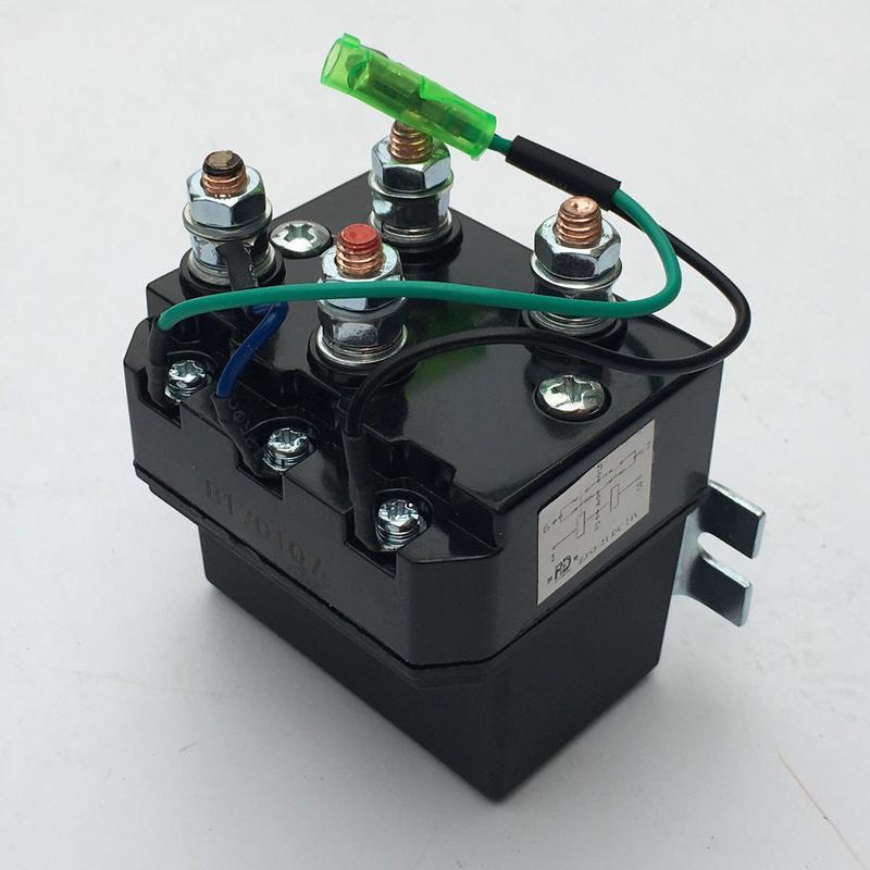 12V分体式继电器一个 绞盘继电器250A 450A 12000磅电动绞盘控制器电磁继电器防水
