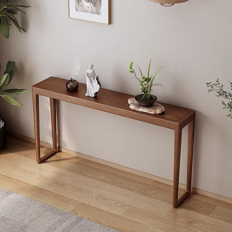 3M 木而形门玄关桌 120*60*100cm (深胡桃色)高清大图