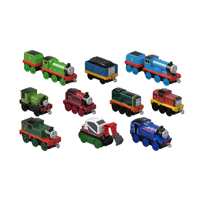 托马斯和朋友(THOMAS&FRIENDS) 轨道系列之十辆装经典小火车礼盒 男孩玩具儿童车模型玩具 GHW14