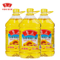 鲁花压榨葵花仁油5L*3物理压榨食用油送礼家庭装少油烟