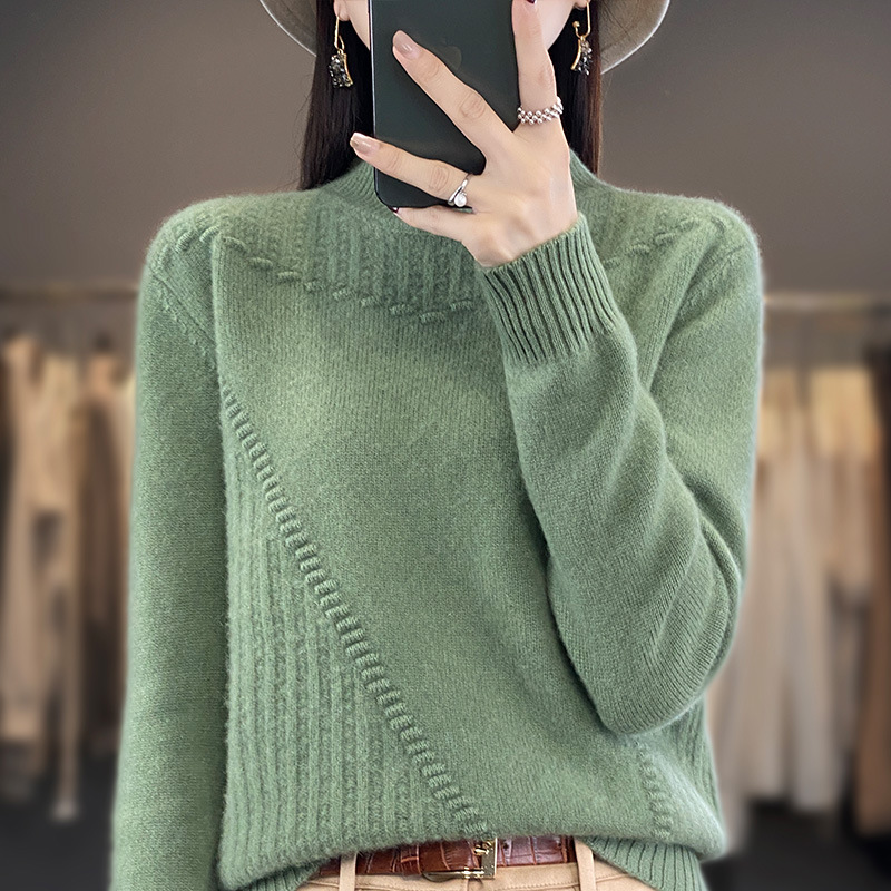 策霸ceba女士针织毛衣