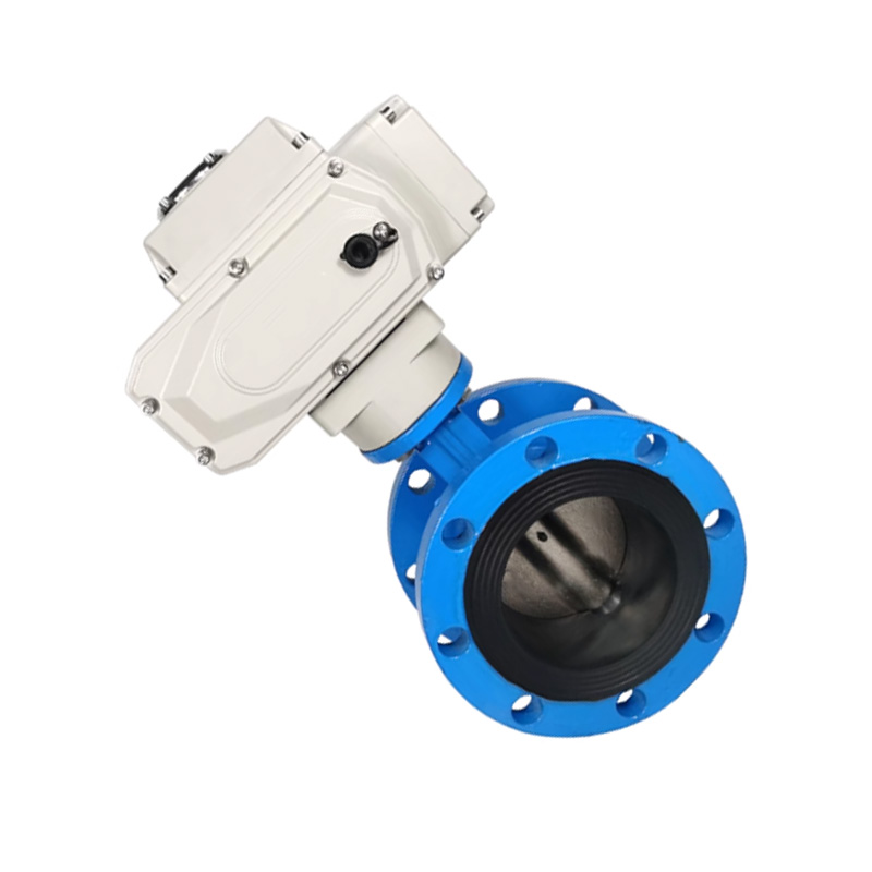 云型巨 电动法兰蝶阀 D941X-16/DN40 个高清大图