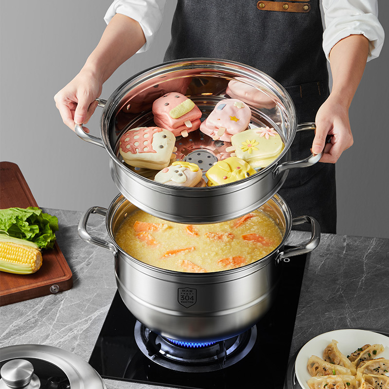 炊大皇(COOKER KING) 蒸蒸日上三层蒸锅 ZG30ZZRS 30cm高清大图