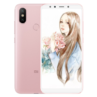 （送：耳机+钢化膜+手机壳+运费险）小米(MI) 小米6X 全网通版 6GB+64GB 樱花粉色 移动联通电信4G智能手机