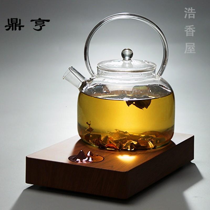 鼎亨/电陶炉玻璃茶壶煮茶器烧水壶套装家用茶具耐热过滤泡茶壶