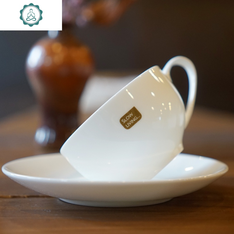 骨瓷咖啡杯碟套装 典雅简约咖啡器具欧式杯子咖啡杯碟