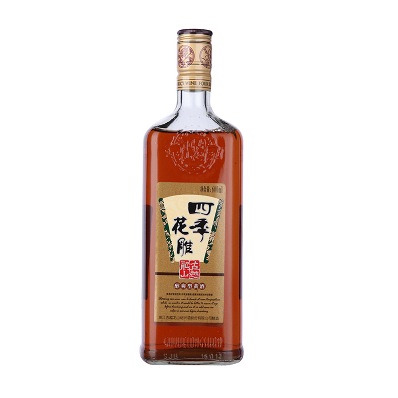 古越龙山 四季花雕 醇爽型黄酒 600ml/瓶
