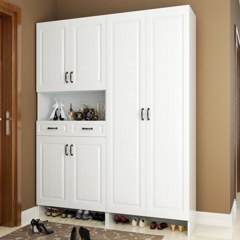 森美人入户进整体鞋柜玄关柜大容量一体厅柜隔断柜家用口定制到顶 款五：180宽205高37深支持定制组装