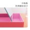高清皮革化妆镜收纳盒单面台式镜子便捷随身梳妆镜折叠公主镜 大号粉色化妆盒新款