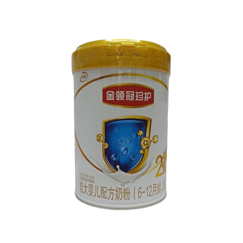 伊利金领冠珍护2段较大婴儿配方奶粉800g612个月