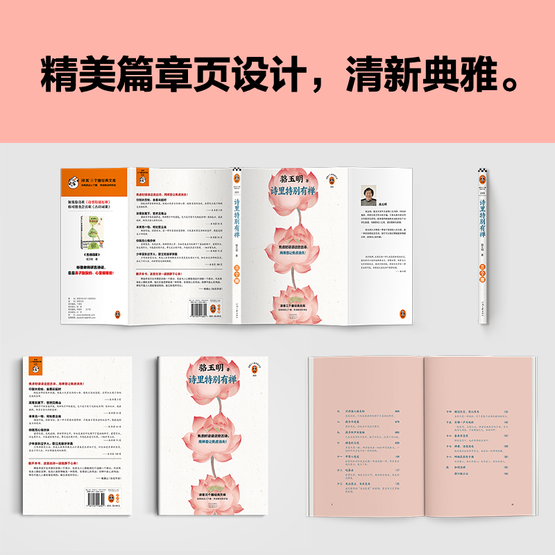 诗里特别有禅 [正版]内附全彩古画诗里特别有禅 古诗词课 骆玉明作品集 诗词鉴赏中国古典诗歌解析中国文化 原创文学随笔高清大图