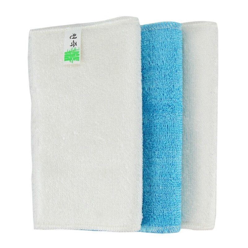 敏胤 竹纤维23*18cm 3块/包 洗碗布 (计价单位:包) 白蓝