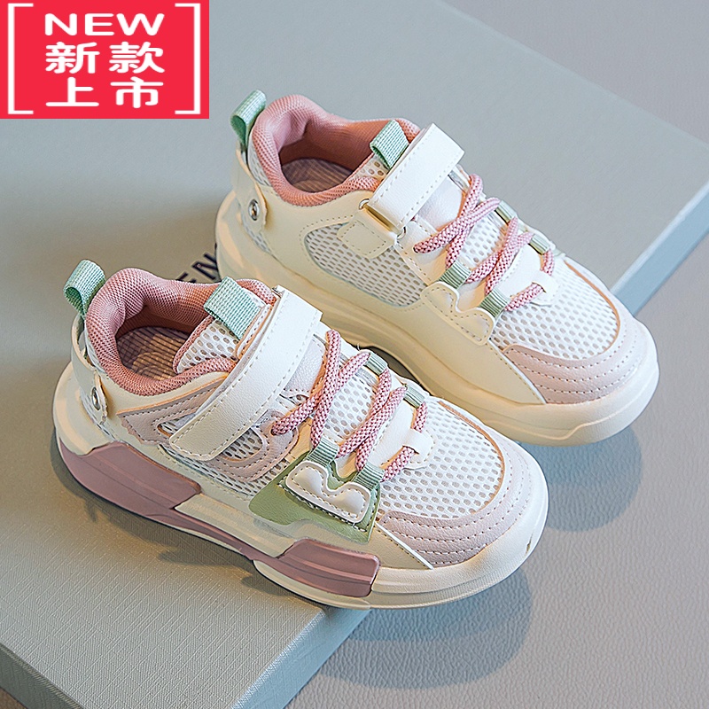 可莉允童鞋女童鞋2022春秋季新款韩版儿童运动鞋子2021小童网鞋宝宝鞋运动休闲鞋
