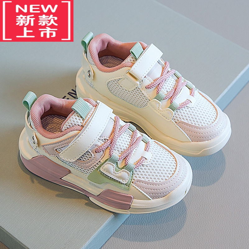 可莉允童鞋女童鞋2022春秋季新款韩版儿童运动鞋子2021小童网鞋宝宝鞋运动休闲鞋