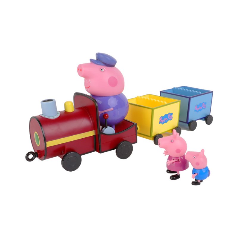 奥迪双钻(AULDEY) Peppa Pig小猪佩奇 猪爷爷火车套装 582153