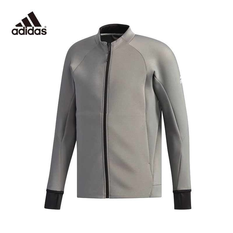 阿迪达斯(adidas)男士修身型训练针织运动夹克DH2637