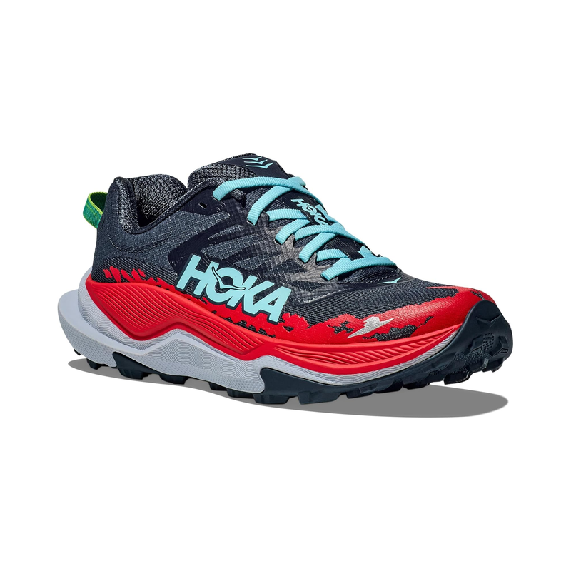 Hoka One One男士轻便跑步鞋软弹舒适防滑户外越野运动鞋 Stormy_Skies/Cerise 44.5