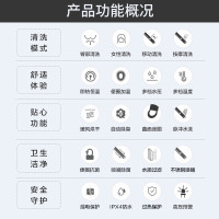 松下(Panasonic)智能马桶盖洁身器电子坐便盖即热坐便器DL-RRTK30CWS
