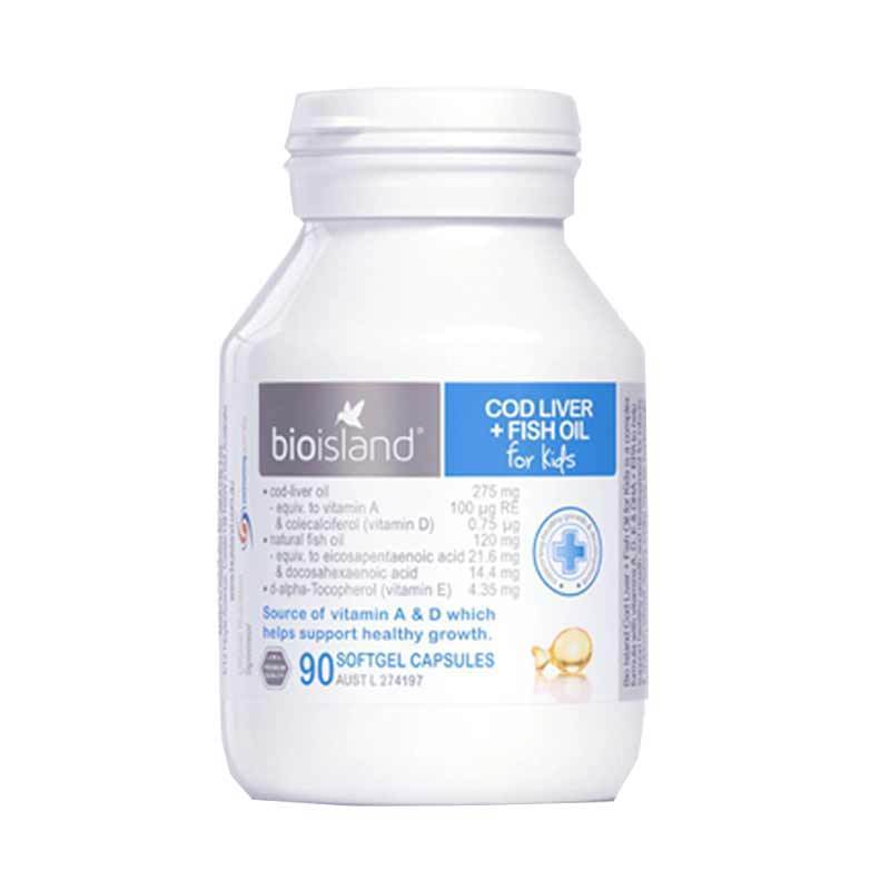 2件装|BIO ISLAND 佰澳朗德 婴幼儿鳕鱼油胶囊 90粒/瓶