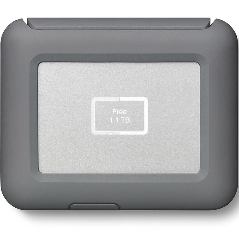 LaCie 2TB移动硬盘 DJI Copilot Type-C/SD卡槽/Micro STGU2000400 集成显屏