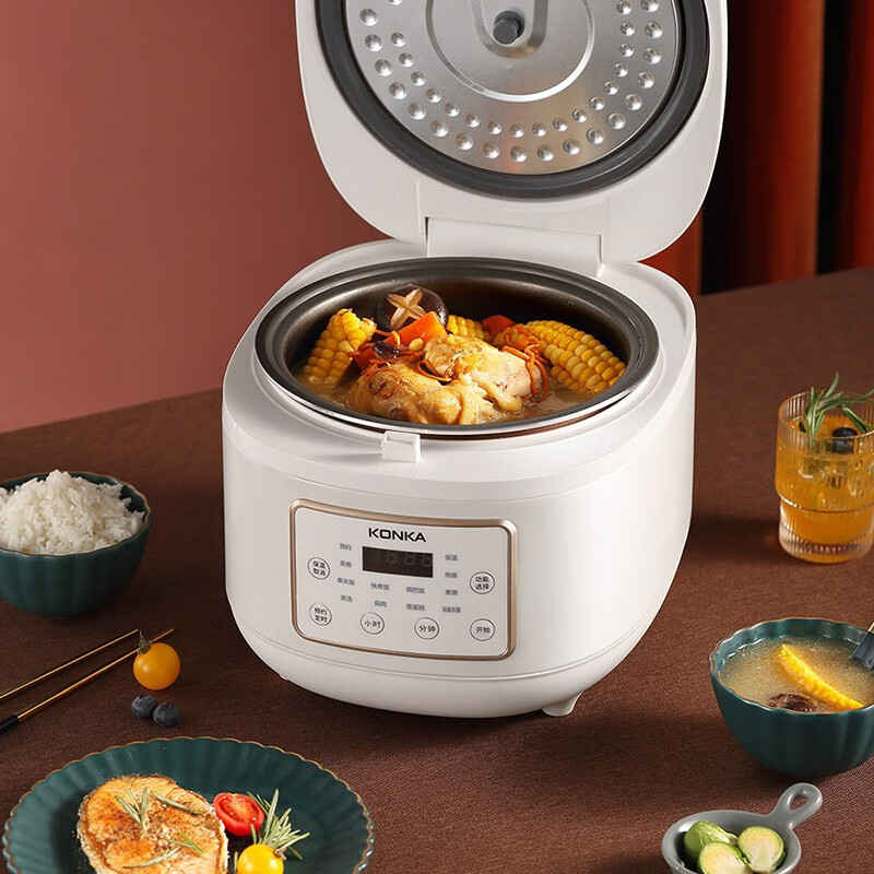 康佳(KONKA) 电饭煲家用4L大容量智能多功能全天预约电饭锅 KGDFB-4LA1(DFB4L6)高清大图